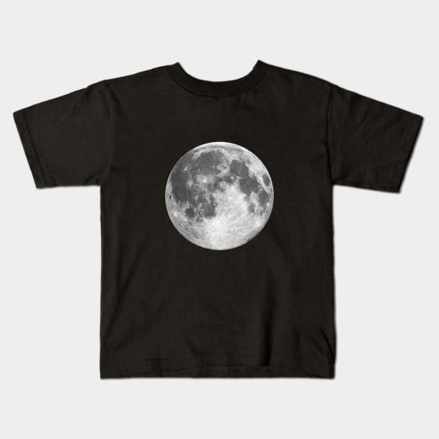 Full Moon Kids T-Shirt by MotivatedType